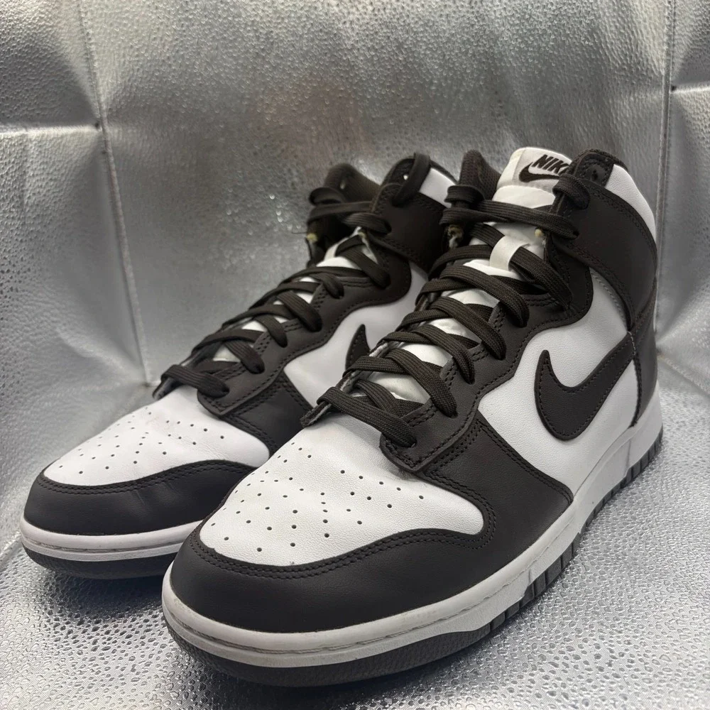 Size 11 Nike Dunk High Black White Mens Lace-Up Athletic DV0829-100 Shoes